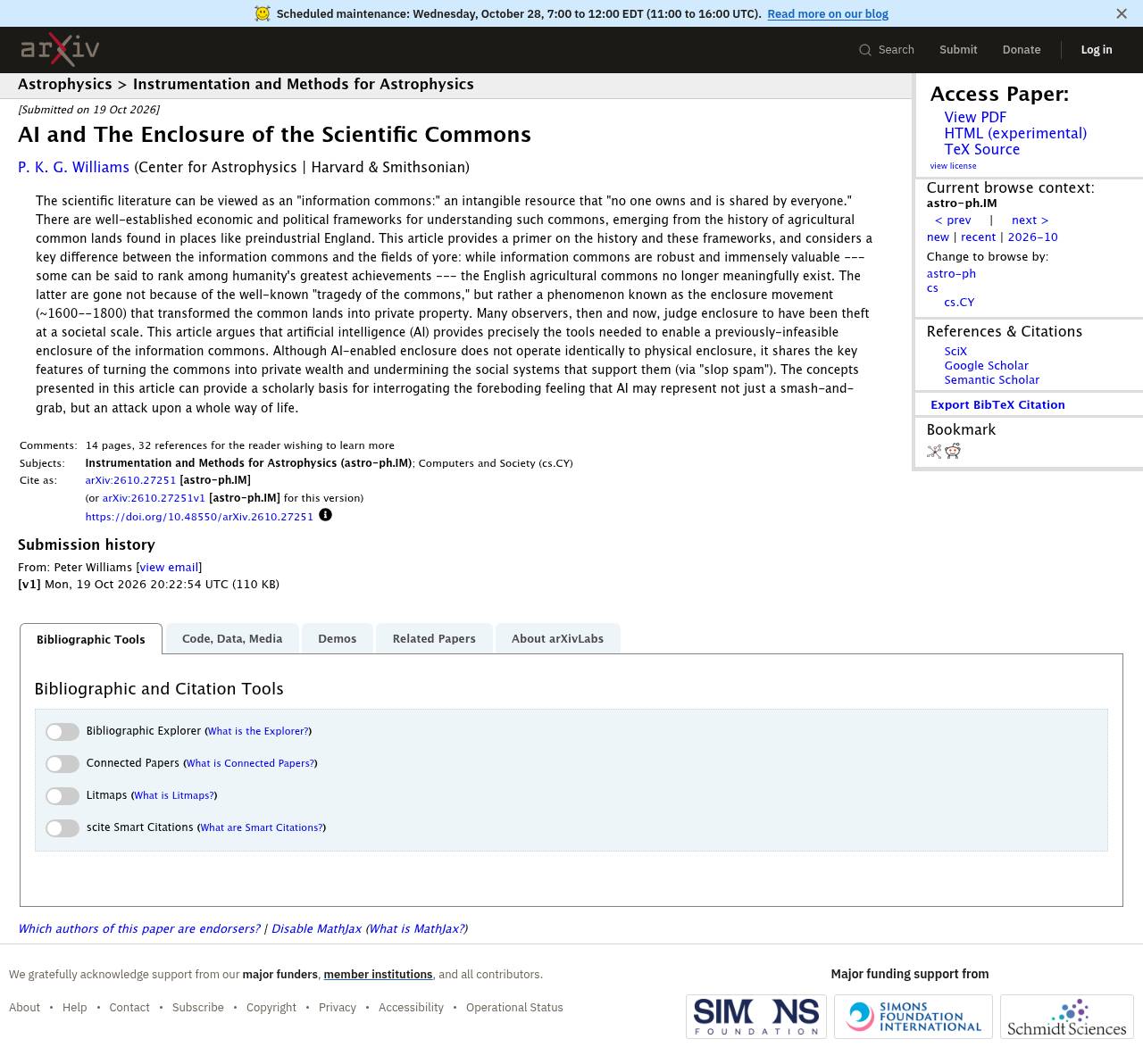 Full-page screenshot of arxiv.org