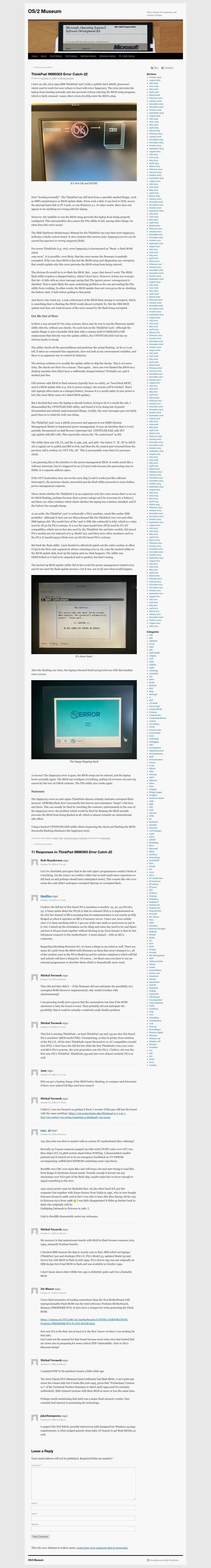 Full-page screenshot of os2museum.com