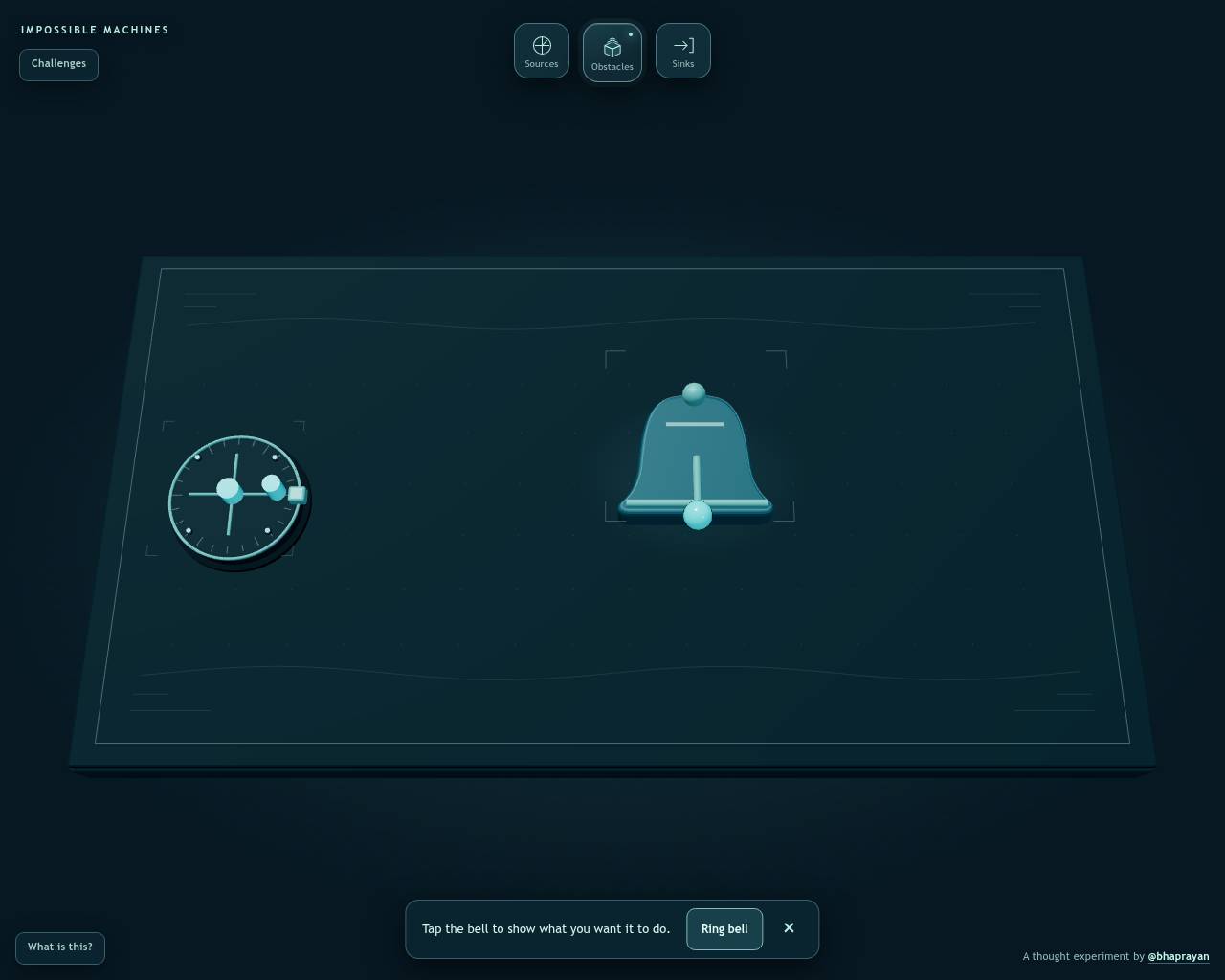 Full-page screenshot of impossiblemachines.xyz