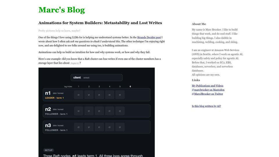 Screenshot of brooker.co.za: Animations for System Builders