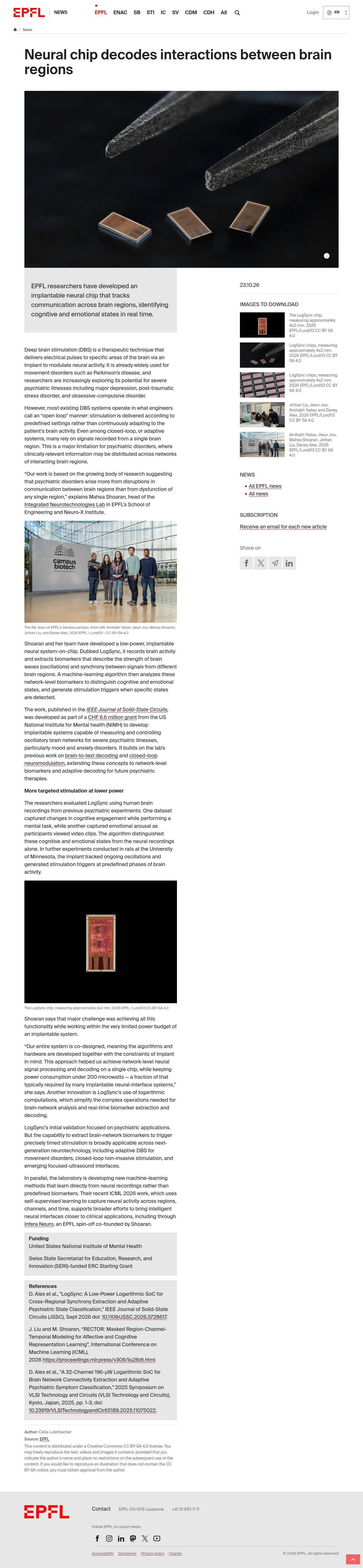 Full-page screenshot of actu.epfl.ch