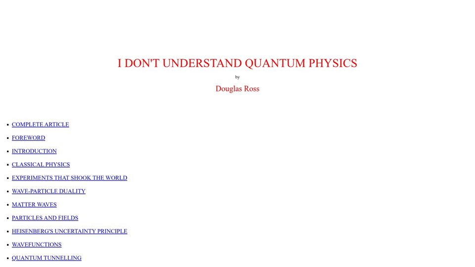Screenshot of southampton.ac.uk: I don't understand quantum physics (2018)