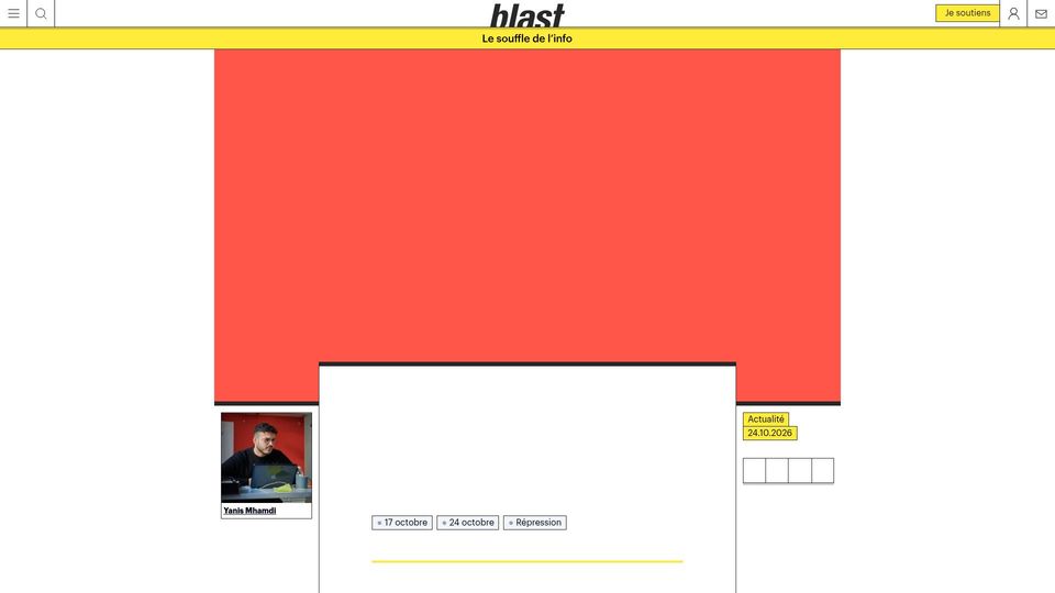 Screenshot of blast-info.fr: France asked ISPs to prepare temporary DNS blocks for major social platforms