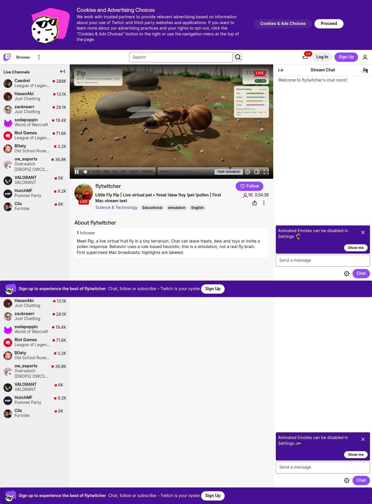Full-page screenshot of twitch.tv