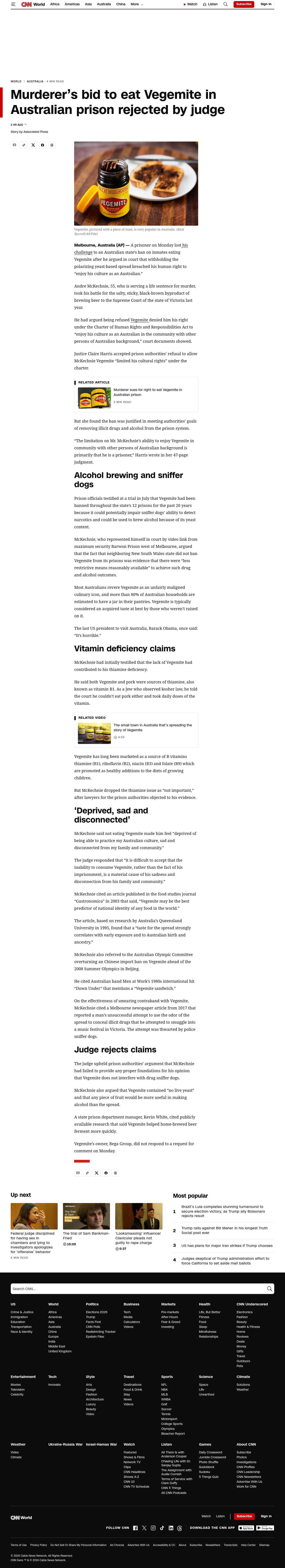 Full-page screenshot of cnn.com