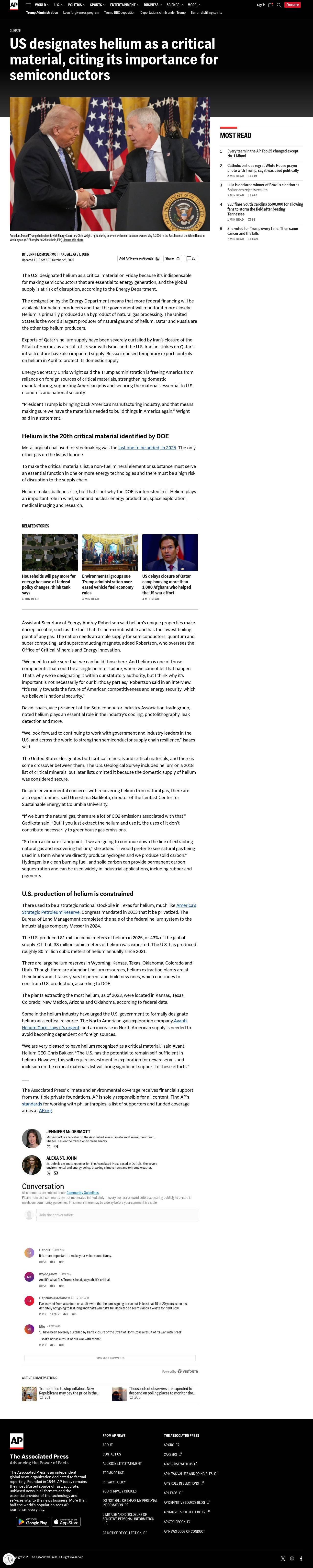Full-page screenshot of apnews.com
