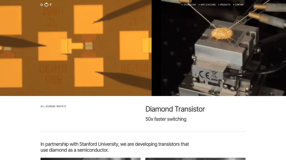 Screenshot of df.com: Diamond Transistor