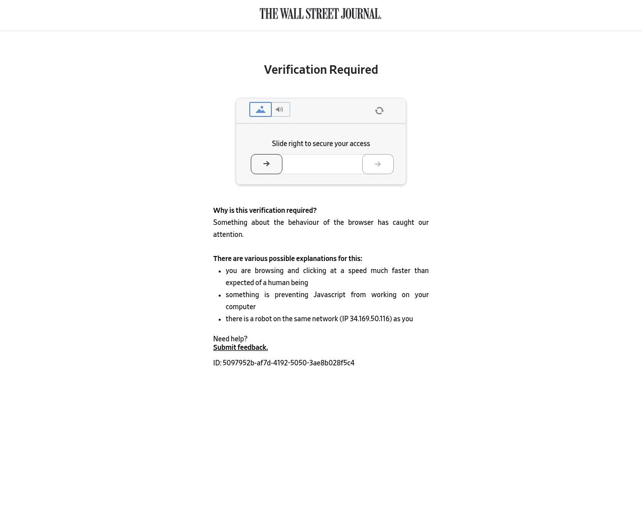 Full-page screenshot of wsj.com