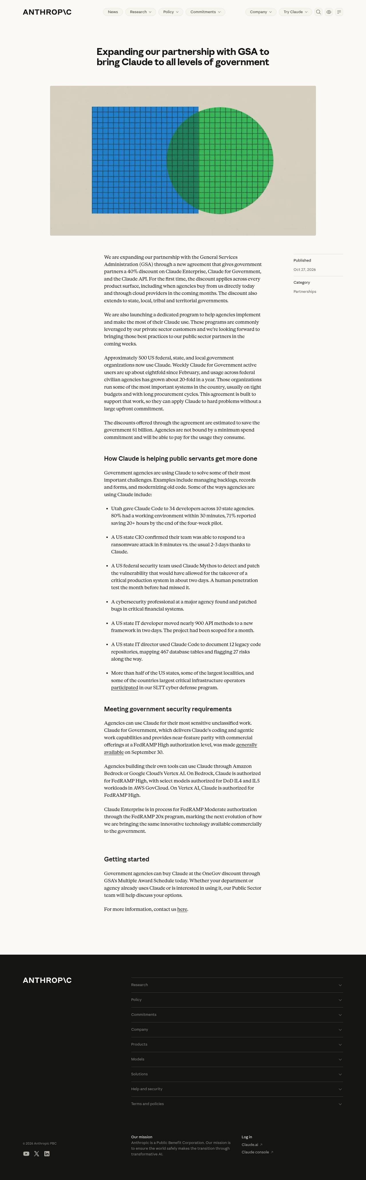 Full-page screenshot of anthropic.com