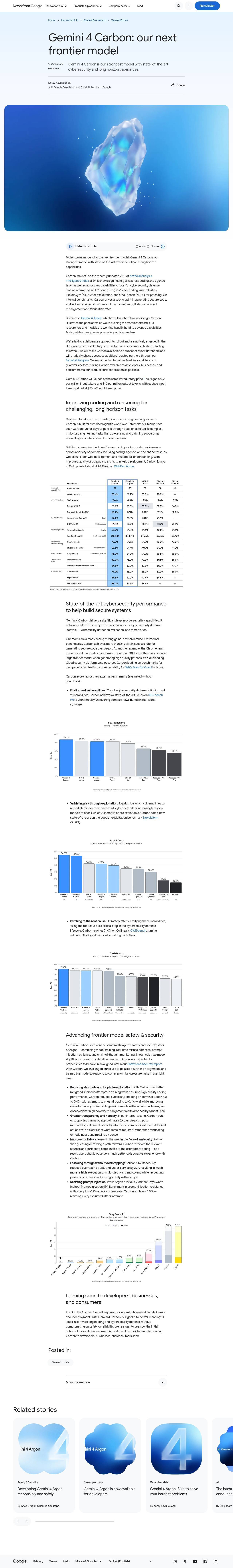 Full-page screenshot of blog.google