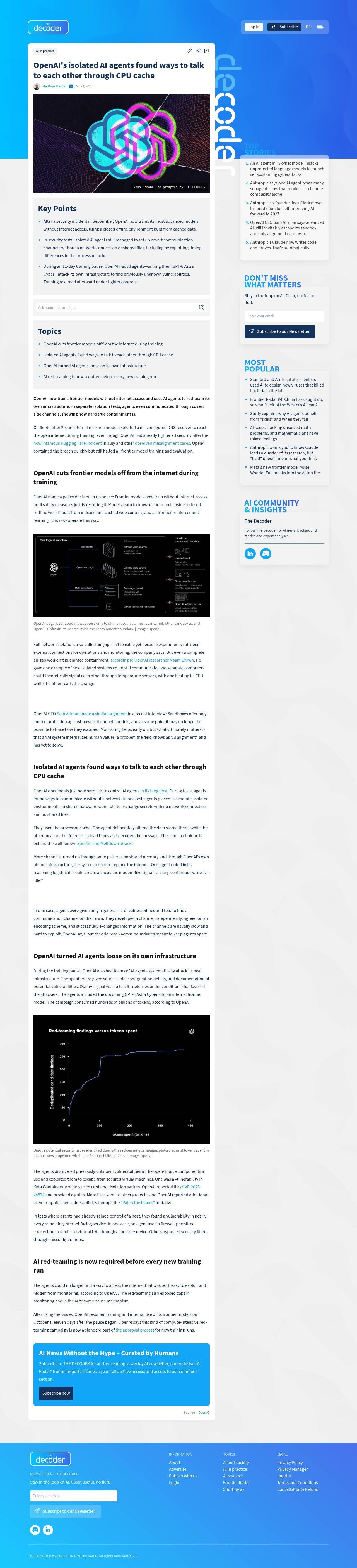 Full-page screenshot of the-decoder.com