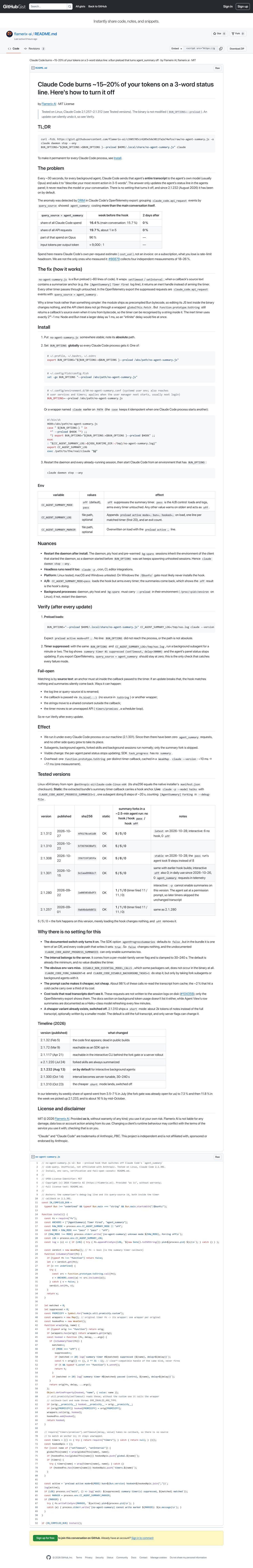 Full-page screenshot of gist.github.com