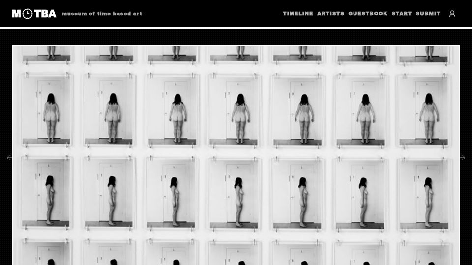 Screenshot of motba.art: Museum of Time-Based Art