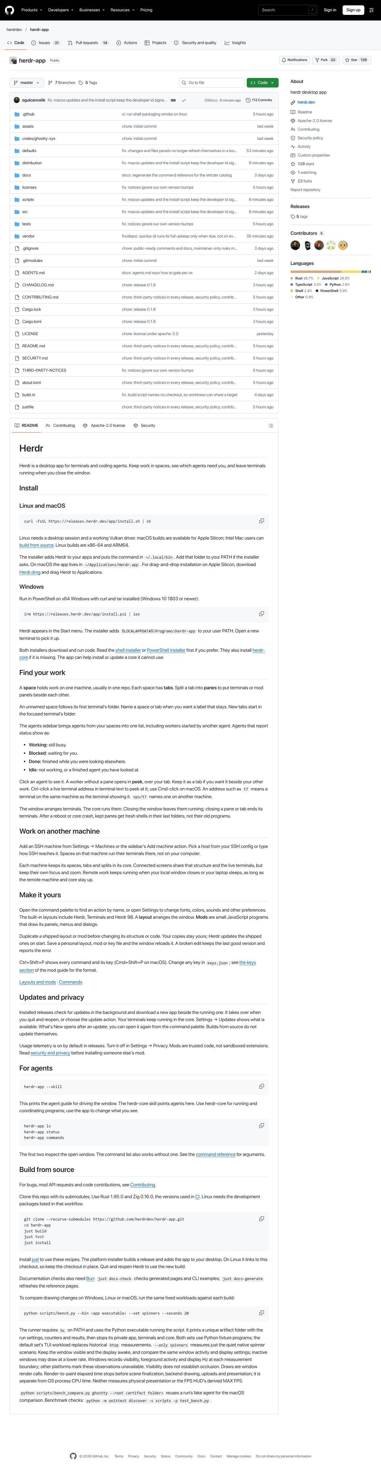Full-page screenshot of github.com