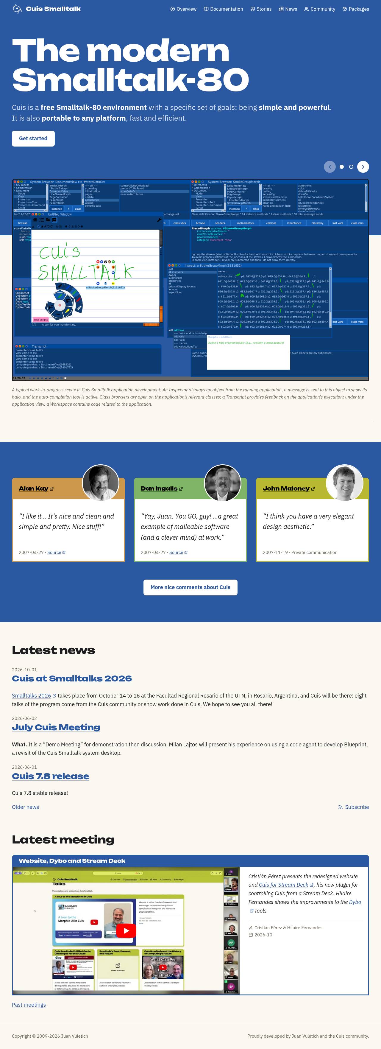 Full-page screenshot of cuis.st