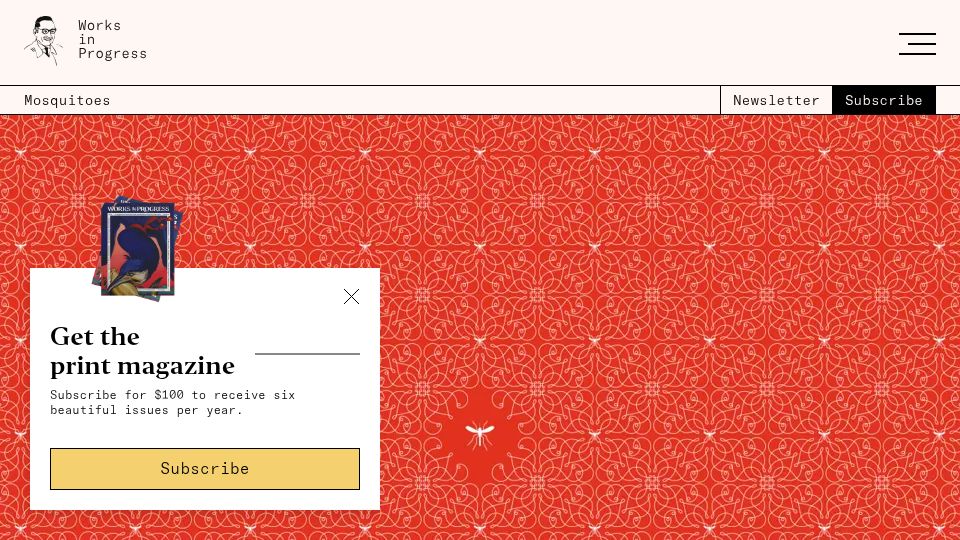 Screenshot of worksinprogress.co: The technology to eradicate mosquito-borne disease exists