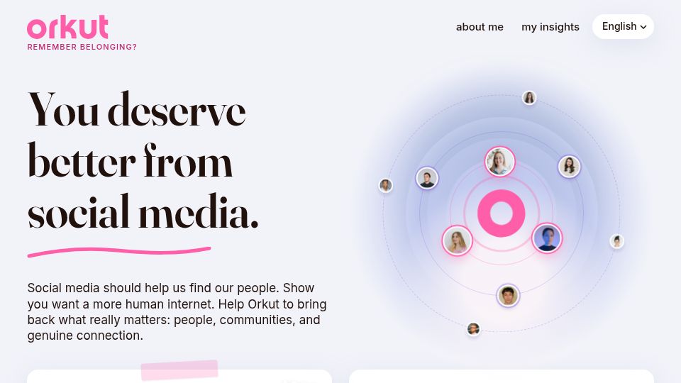 Screenshot of orkut.com: Orkut.com