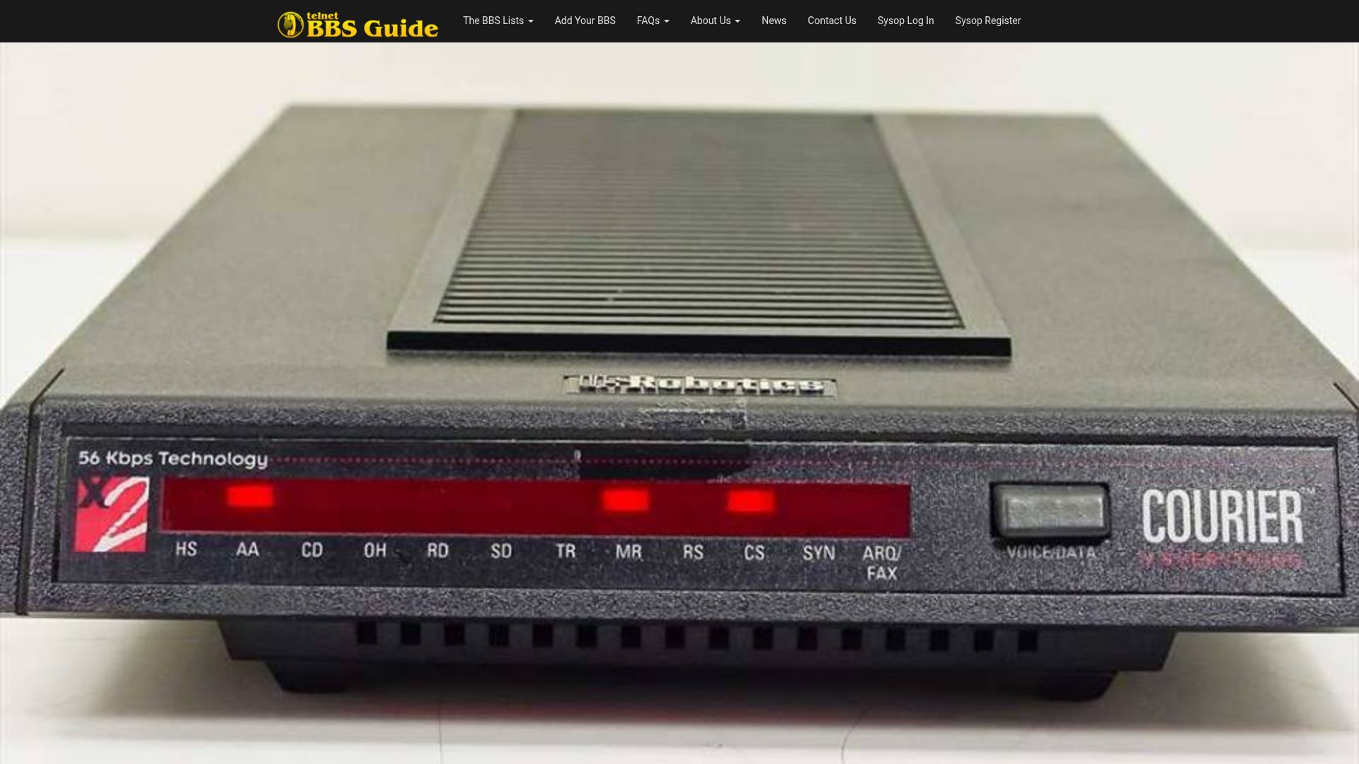 Screenshot of telnetbbsguide.com: Telnet BBS Guide
