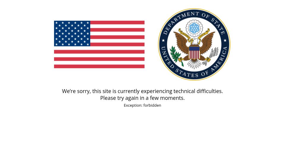 Screenshot of state.gov: Imposing Sanctions on the International Criminal Court