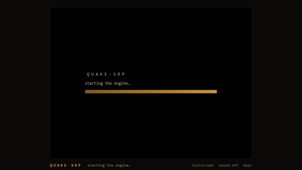 Screenshot of quake-srp.pages.dev: Show HN: Quake ported to safe Rust, playable in browser
