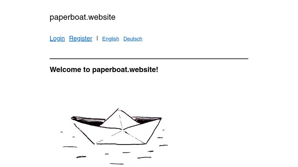 Screenshot of paperboat.website: Show HN: I made paperboat.website, a platform for friends and creativity