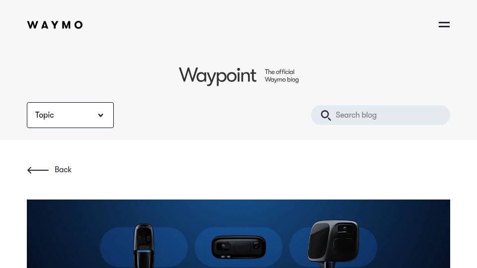 Screenshot of waymo.com: Beginning fully autonomous operations with the 6th-generation Waymo driver