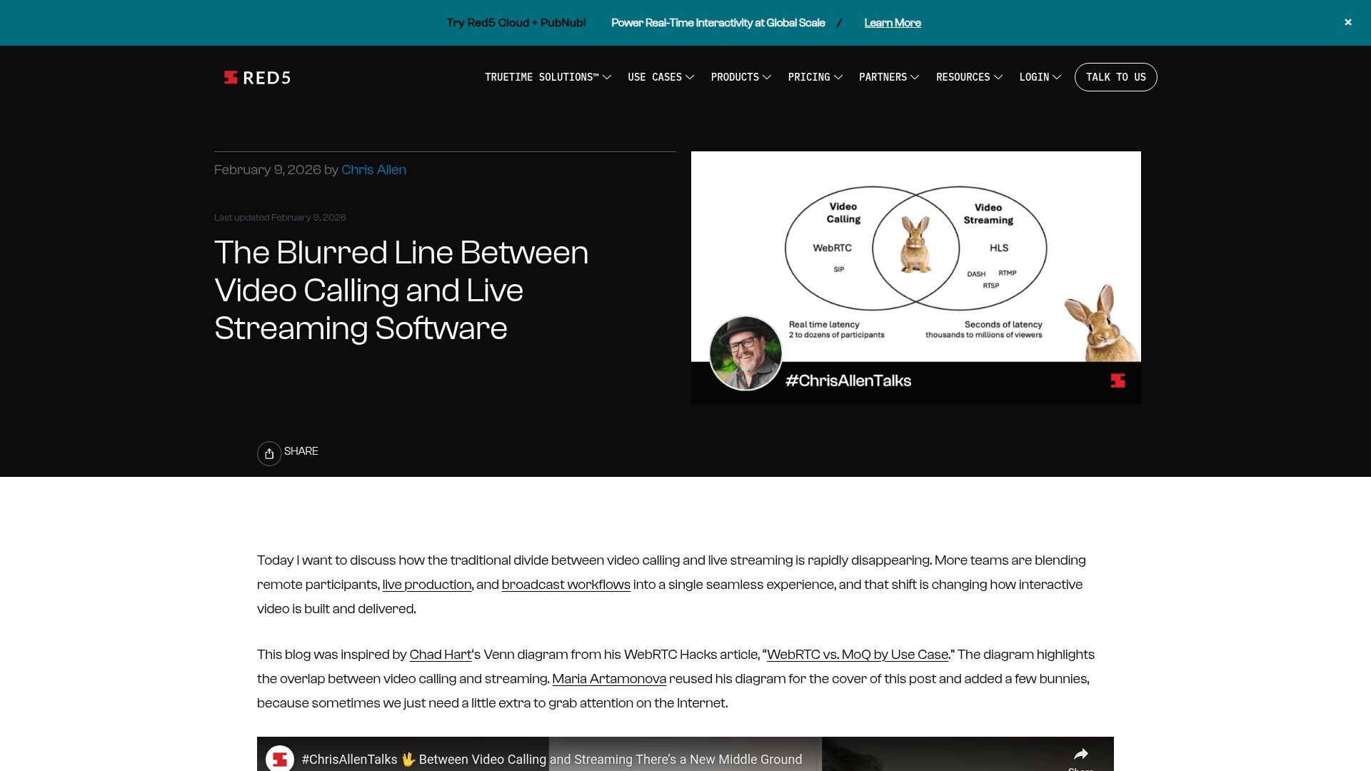 Screenshot of red5.net: The Blurred Line Between Video Calling and Live Streaming Software