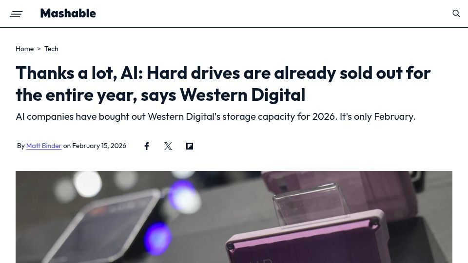 Screenshot of mashable.com: DHS pushes social media giants to dox anonymous accounts critical of ICE