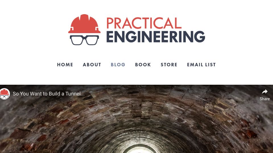 Screenshot of practical.engineering: So you want to build a tunnel