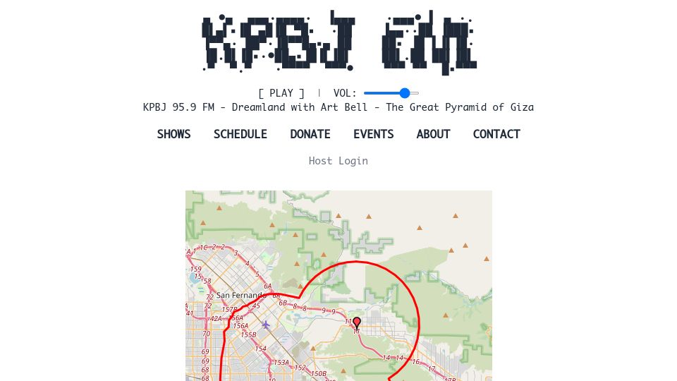 Screenshot of kpbj.fm: Show HN: I'm launching a LPFM radio station