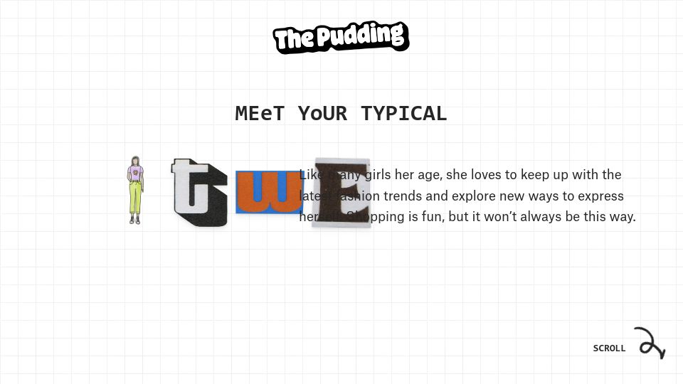 Screenshot of pudding.cool: Sizing chaos