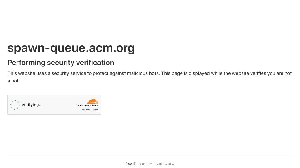 Screenshot of spawn-queue.acm.org: What Every Experimenter Must Know About Randomization