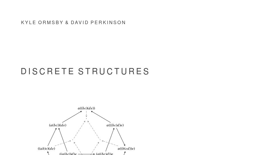 Screenshot of kyleormsby.github.io: Discrete Structures [pdf]