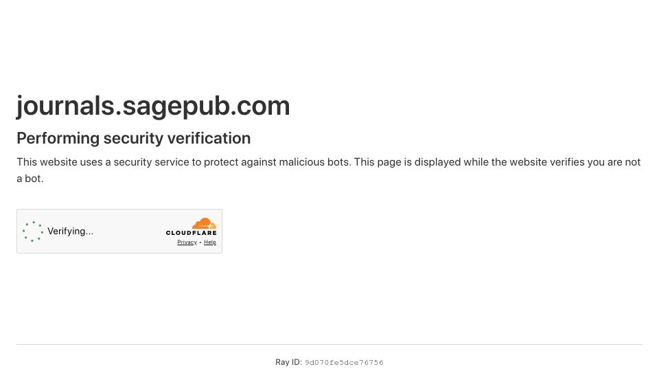 Screenshot of journals.sagepub.com: Can random experimental choice lead to better theories?