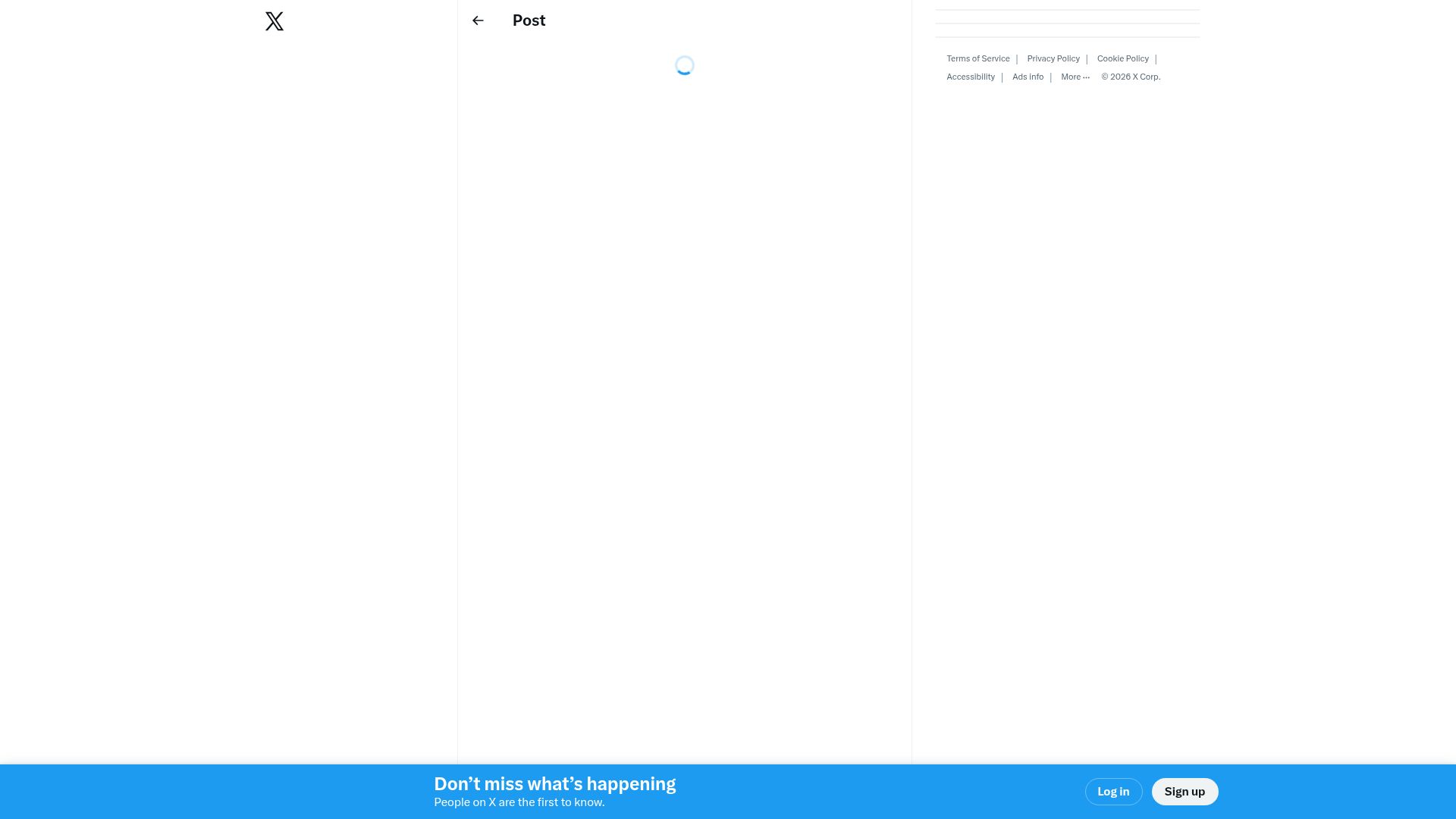 Screenshot of twitter.com: The Pentagon just threatened to blacklist Anthropic