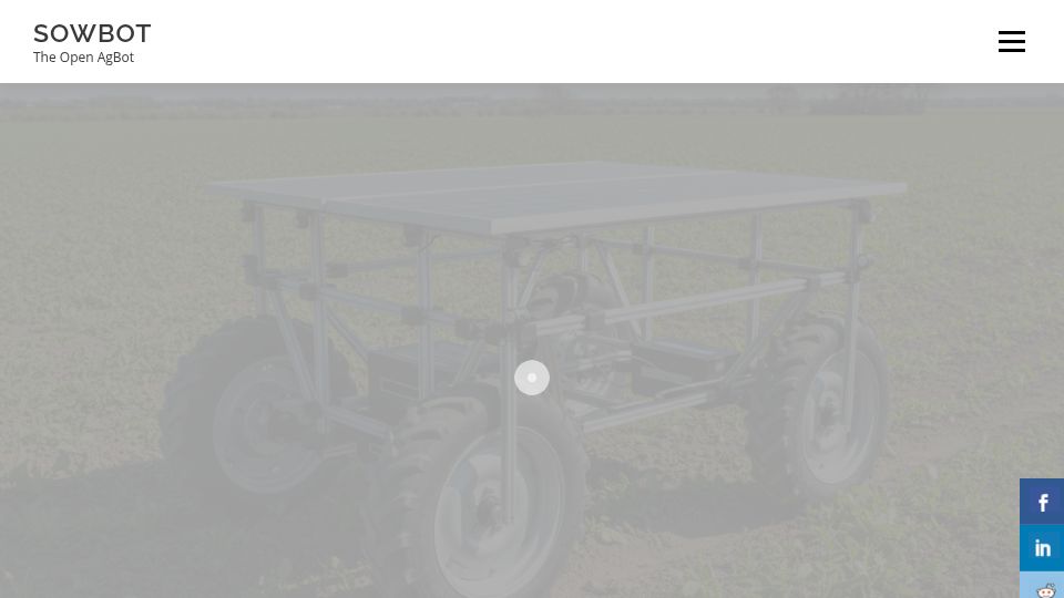 Screenshot of sowbot.co.uk: Show HN: Sowbot – Open-hardware agricultural robot (ROS2, RTK GPS)