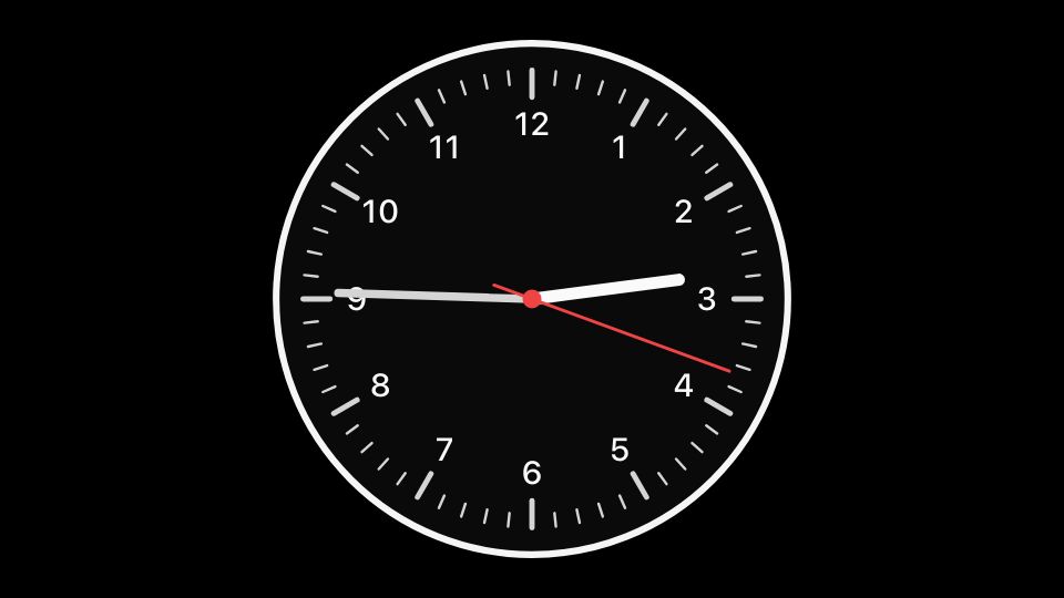 Screenshot of clocksimulator.com: Show HN: Clocksimulator.com – A minimalist, distraction-free analog clock