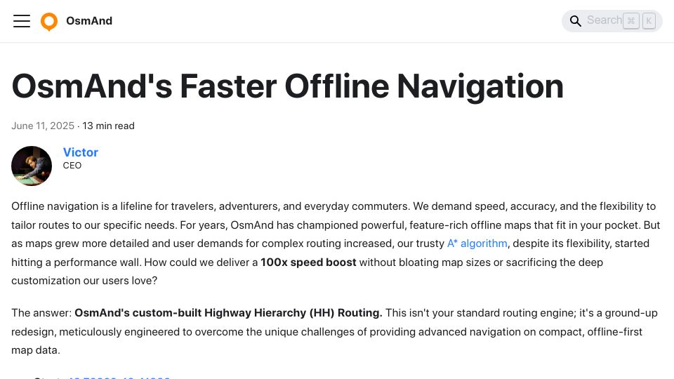 Screenshot of osmand.net: OsmAnd’s Faster Offline Navigation (2025)