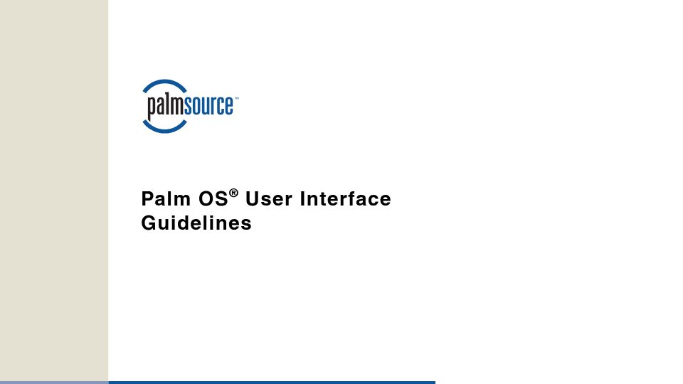 Screenshot of cs.uml.edu: Palm OS User Interface Guidelines (2003) [pdf]