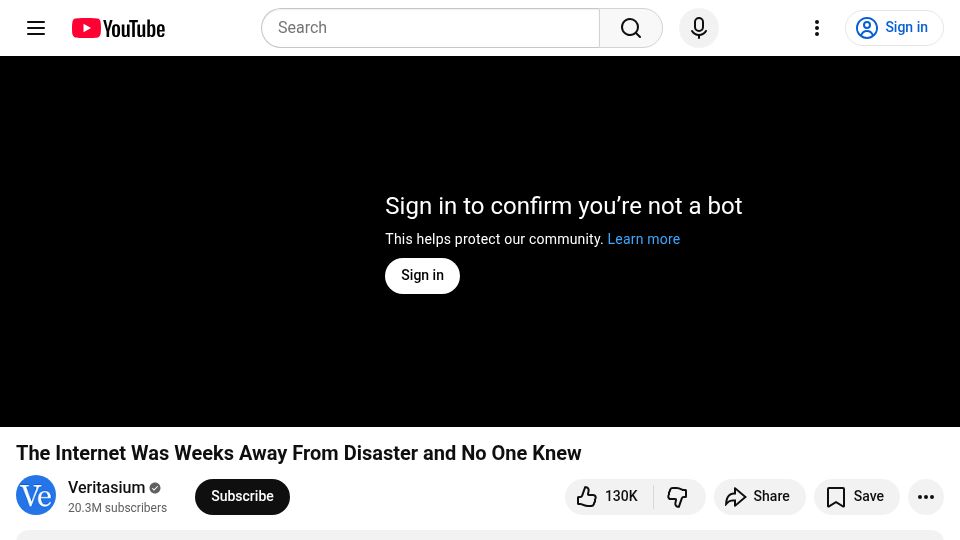 Screenshot of youtube.com: Story of XZ Backdoor [video]