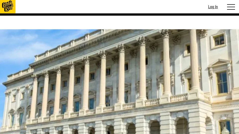 Screenshot of bookriot.com: A Nationwide Book Ban Bill Has Been Introduced in the House of Representatives