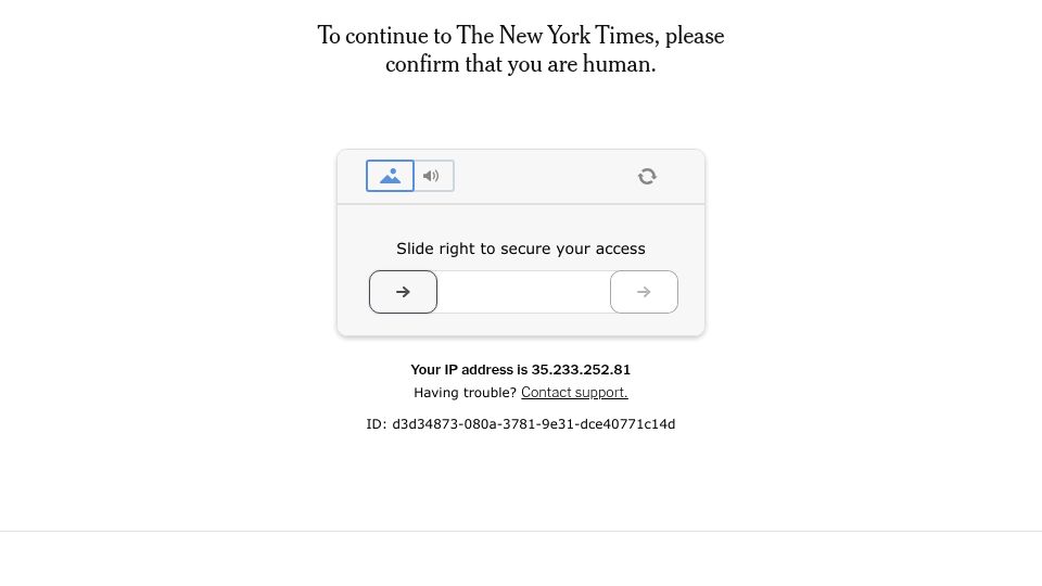 Screenshot of nytimes.com: Google Workers Seek 'Red Lines' on Military A.I., Echoing Anthropic