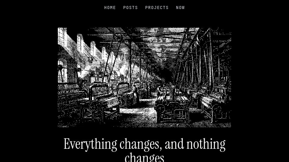 Screenshot of btao.org: Everything Changes, and Nothing Changes