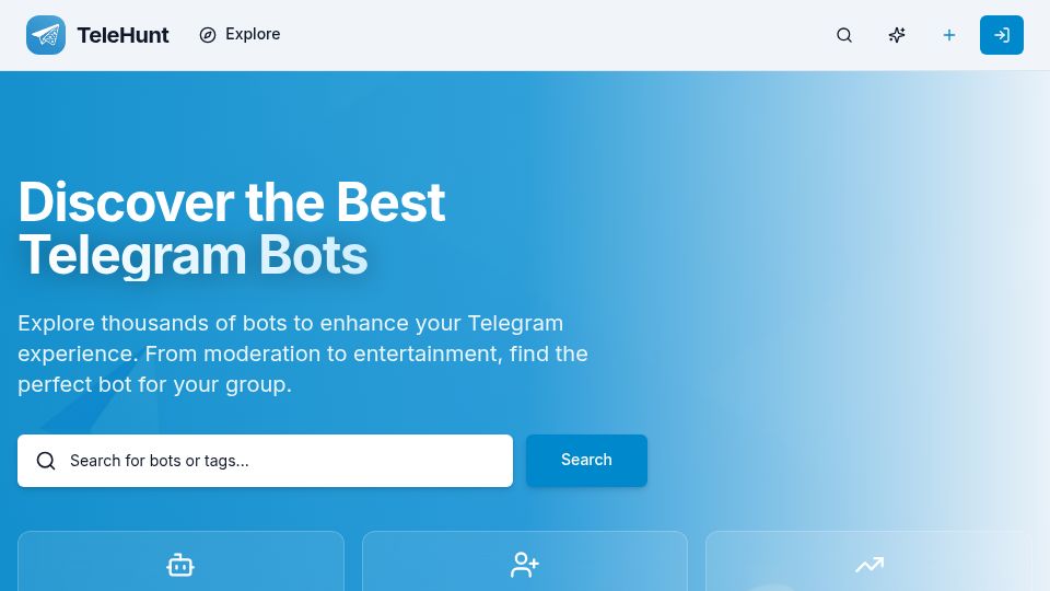 Screenshot of telehunt.org: I built a search engine to index the un-indexable parts of Telegram