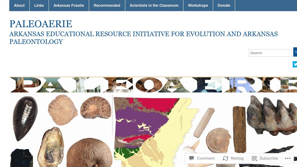 Screenshot of paleoaerie.org: What's wrong with bunny hands on dinosaurs? (2018)