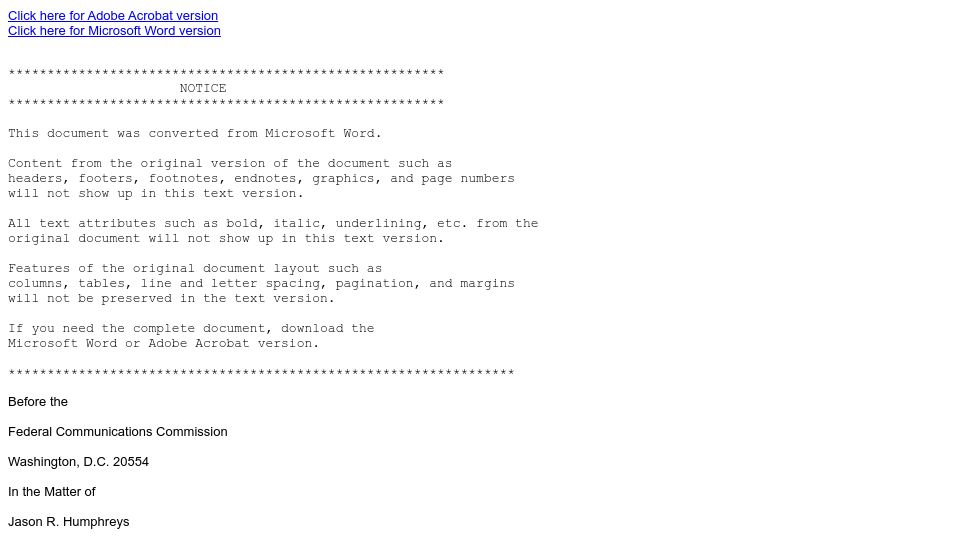 Screenshot of transition.fcc.gov: Fined $48k for using a jammer to keep commuters from using phones while driving