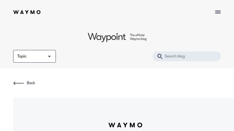 Screenshot of waymo.com: The Waymo World Model