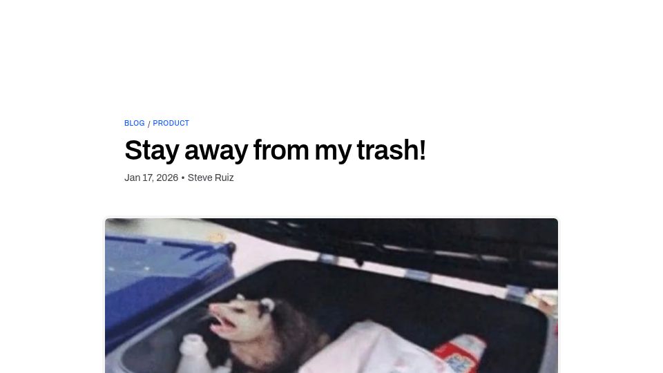 Screenshot of tldraw.dev: Stay Away from My Trash
