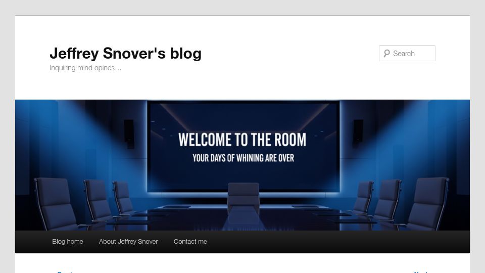 Screenshot of jsnover.com: Welcome to the Room – A lesson in leadership by Satya Nadella