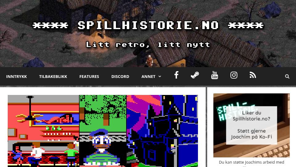 Screenshot of spillhistorie.no: Al Lowe on model trains, funny deaths and working with Disney